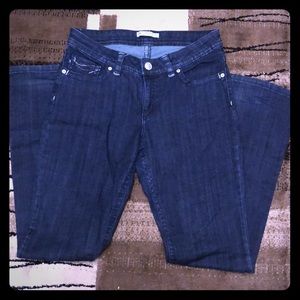 Dark blue denim jeans